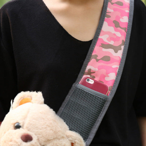 Elosung Pink Lightweight Single Shoulder Pet Sling Bag Stylish Durable Oxford Fabric Carrier Pet Transport