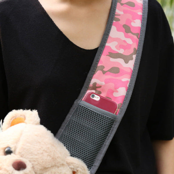 Elosung Yellow Dog Pattern Lightweight Single Shoulder Pet Sling Bag Stylish Durable Oxford Fabric Carrier Pet Transport