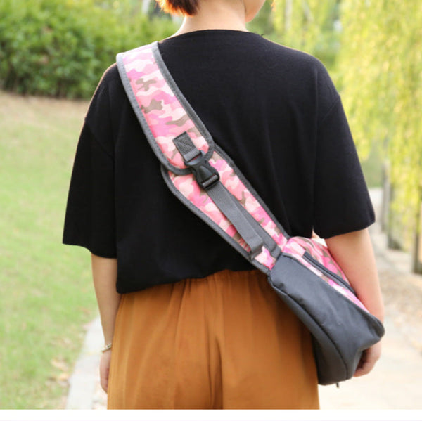 Elosung Blue Dog Pattern Lightweight Single Shoulder Pet Sling Bag Stylish Durable Oxford Fabric Carrier Pet Transport