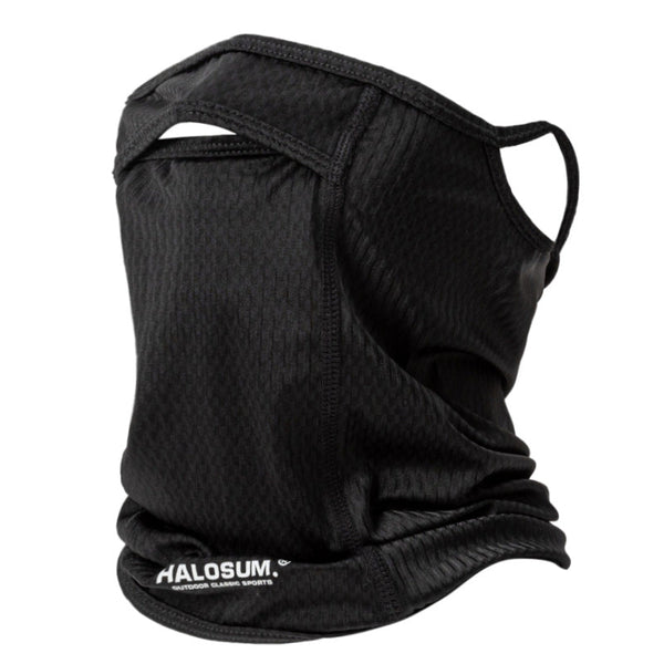 Elosung 2 Pcs Black Uv Protection Breathable Cycling Face Mask With Ear Hooks Summer Ice Silk Neck Gaiter For Men Women Face Masks