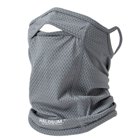 Elosung 2 Pcs Grey Uv Protection Breathable Cycling Face Mask With Ear Hooks Summer Ice Silk Neck Gaiter For Men And Women Face Masks