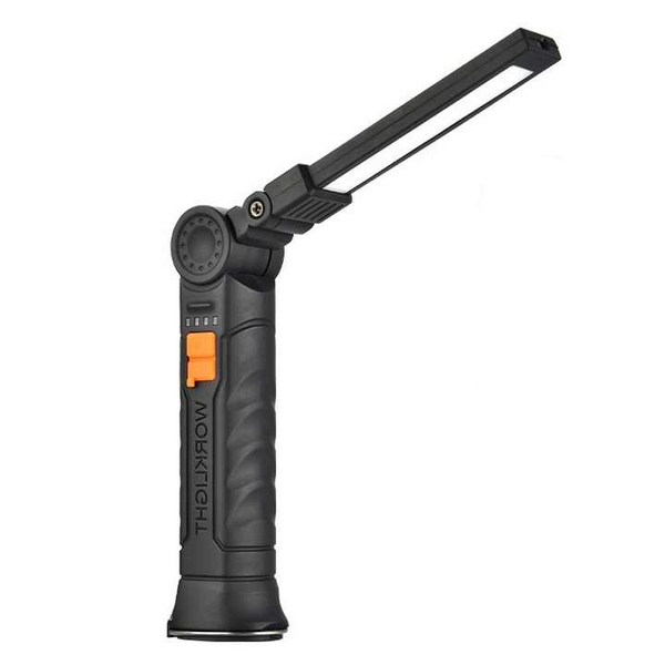 Elosung 2 Pcs Black 360 Rotating Cob Led Magnetic Work Light Multi Mode Rechargeable Flashlight For Automotive Repair & Emergency Lighting Other Camp