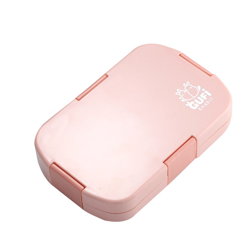 Elosung Pink Kids' Lunch Box With Compartments Bpa Free Microwave Safe Bento For School Meals Lunchboxes & Bags
