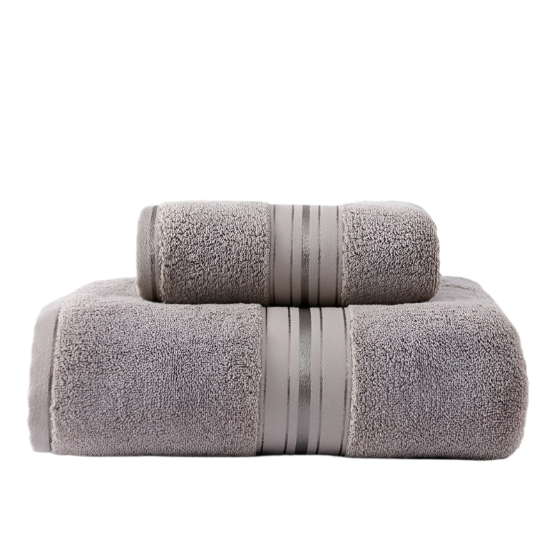 Light Brown Cotton Towel Set Quick Dry Extra Thick And Absorbent Towels & Washcloths