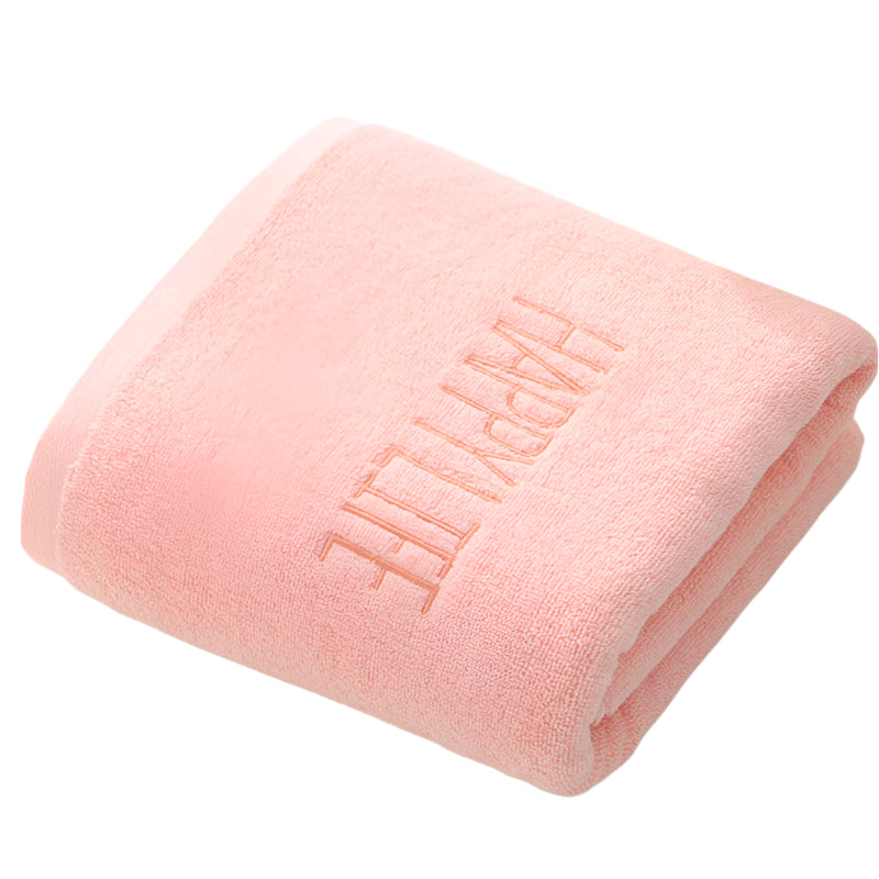 Elosung Pink Soft Cotton Bath Towel 70X140cm Quick Dry Super Absorbent Towels & Washcloths