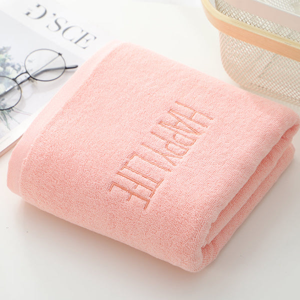 Elosung Pink Soft Cotton Bath Towel 70X140cm Quick Dry Super Absorbent Towels & Washcloths