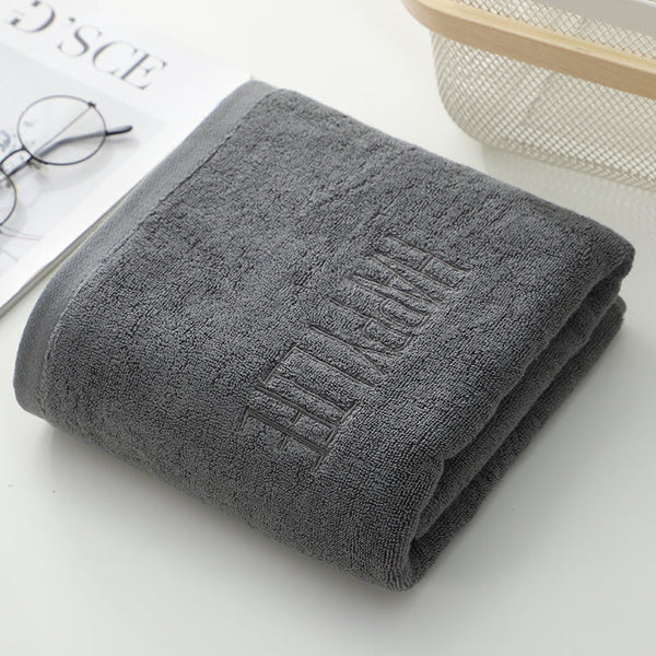 Elosung Dark Gray Soft Cotton Bath Towel 70X140cm Quick Dry Super Absorbent Towels & Washcloths