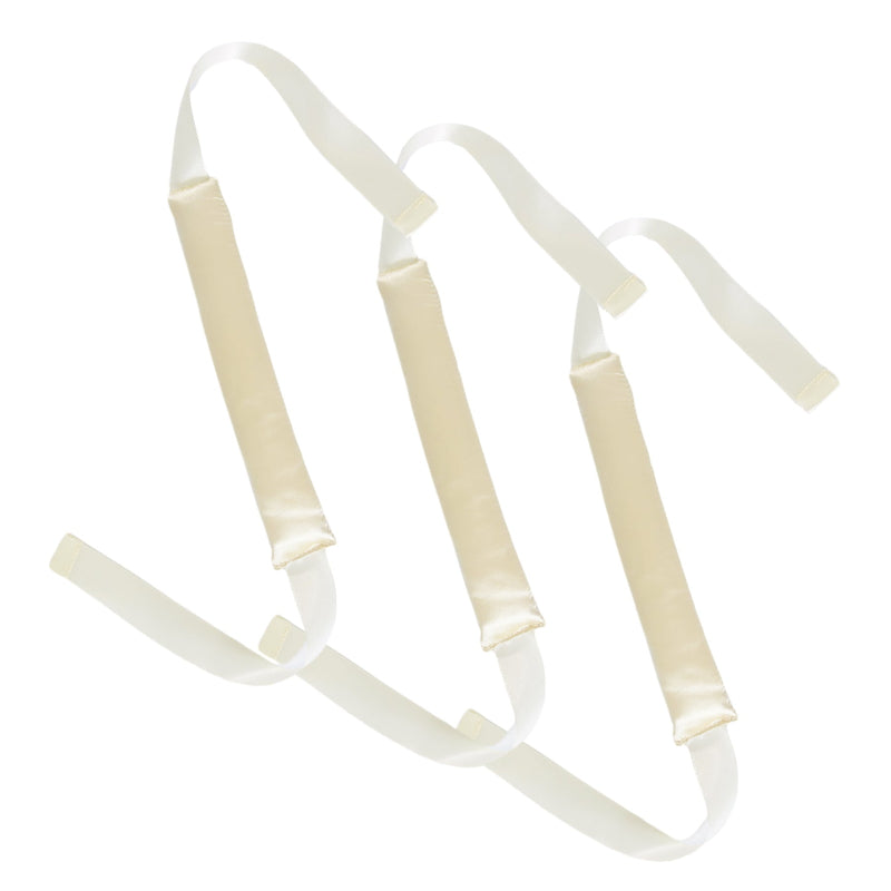 Elosung Off White 3 Sticks No Heat Hair Curling Ribbon Kit Silk Wand For Sleep In Styling Rollers & Curlers