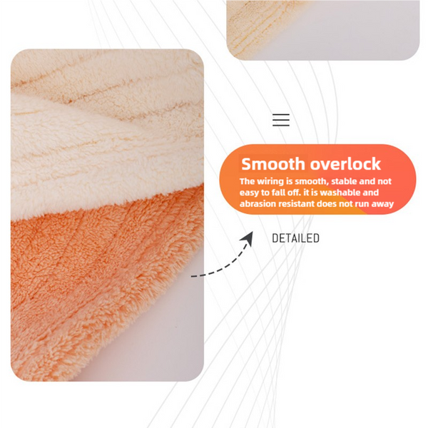 Elosung Pink Soft Coral Fleece Towel And Bath Gift Set 5 Piece Luxurious Absorbent Towels & Washcloths