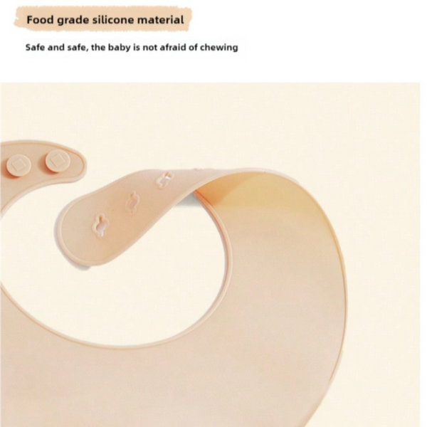 Baby Bibs & Burp Cloths Elosung Rocket Pattern Beige Soft And Safe Silicone Baby Feeding Set Bib Bowl Spoon Combo For Mess Free Meals