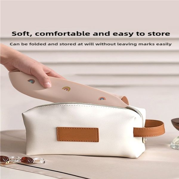 Lilac Pattern Beige Soft And Safe Silicone Little One Feeding Set Bib Bowl Spoon Combo For Mess Free Meals Baby Bibs & Burp Cloths