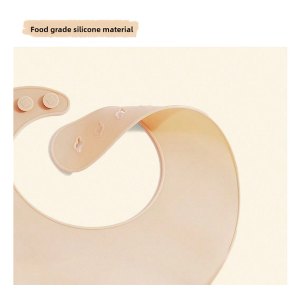 Elosung Dinosaur Pattern Beige Soft And Safe Silicone Little One Feeding Set Bib Bowl Spoon Combo For Mess Free Meals Sippy Cups & Mugs