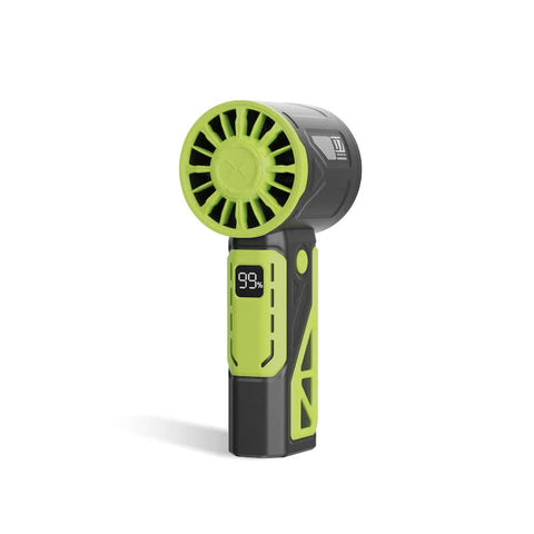Elosung Black And Green 100 Speed Mecha Handheld Fan | Usb Rechargeable High Mini Powerful & Silent Lightweight 150G With 6 8 Hour Battery Life Portab