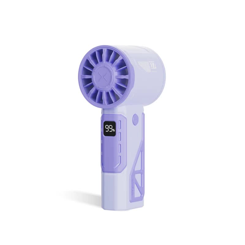Purple 100 Speed Mecha Handheld Fan | Usb Rechargeable High Mini Powerful & Silent Lightweight 150G With 6 8 Hour Battery Life Portable Fans