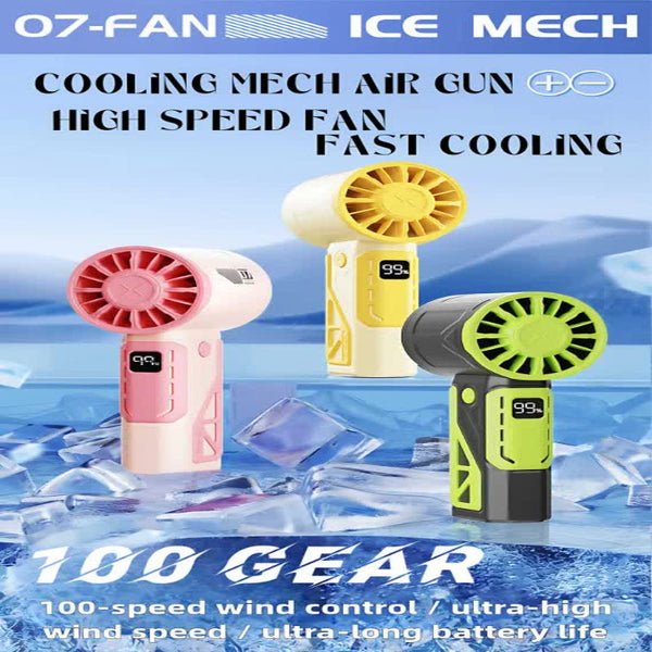 Purple 100 Speed Mecha Handheld Fan | Usb Rechargeable High Mini Powerful & Silent Lightweight 150G With 6 8 Hour Battery Life Portable Fans