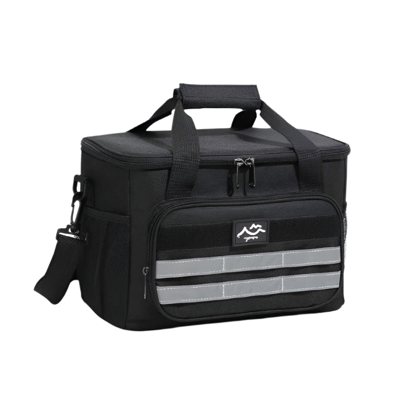 Elosung Black 18L Large Capacity Outdoor Insulated Cooler Bag Picnic Ice Pack With Shoulder Strap Ice Chests & Coolers