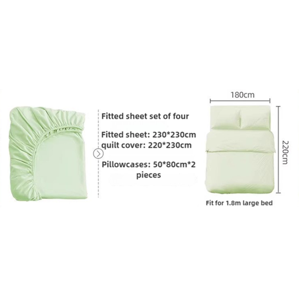 Elosung 4 Packaging Green Disposable Travel Set Waterproof & Clean Soft Non Woven Fabric Pieces For Twin Beds Other Bedding