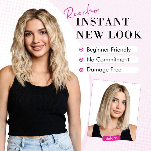 Coffee 12 Inch Clip Wavy 4 Piece Set Easy To Apply Instant Volume Boost Hair Extensions