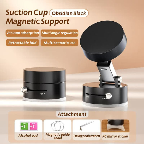 Elosung Magnetic Phone Mount For Cars And Home 360A Rotating Stand With Pc Mirror Sticker Mounts & Holders