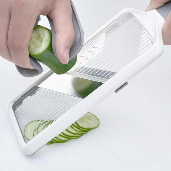 Grey Multi Function Vegetable Cutter Potato Slicer Fruit Slicing Machine Grater For Carrots & More Peelers & Slicers
