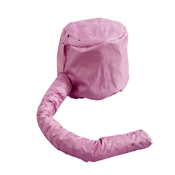 Elosung 2 Pcs Pink Portable Hair Dryer Bonnet Cap Heated Care For Drying Styling And Conditioning With Warm Air Hair Dryers