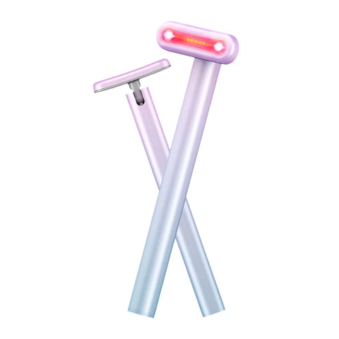 Gradient Pink Eye Massager For Dark Circles And Puffiness Portable Ems Microcurrent Beauty Device Skin Firming Wrinkle Reduction Care Massagers