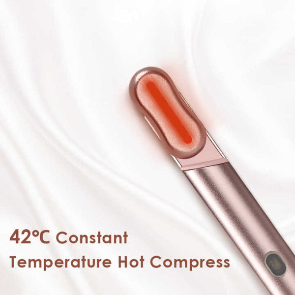 Elosung Blue Led Facial Skincare Wand Portable Eye Care Device Ems Microcurrent & Red Light Therapy For Wrinkles Dark Circles And Puffiness Relief Ant