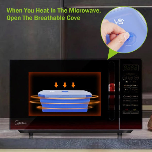 Elosung 3 Piece Set Pink Collapsible Silicone 350Ml 500Ml 800Ml | Bpa Free Microwave Dishwasher & Freezer Safe Foldable Portable Bento Boxes For Trave