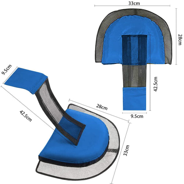 Elosung 2 Pcs Blue Outdoor Animal Rescue Escape Net For Swimming Pools Frog And Bird Ladder Pvc Material Handheld Pool Brushes & Nets