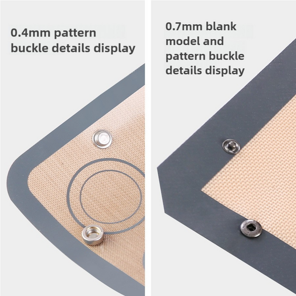 Other Bakeware & Ovenware Elosung 2 Piece Set (Gray Edge Yellow Background + Red White Background) Non Stick Silicone Baking Mat For Oven & Microwave