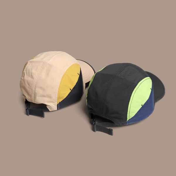Khaki And Yellow Lightweight Sports Baseball Cap | Quick Dry Waterproof Breathable Outdoor Camping Hats & Headwear