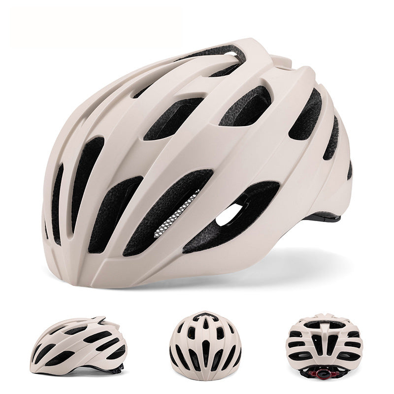Off White Summer Cycling Helmet For Men And Women Lightweight Breathable Road Bike With Ventilation Safety Features Helmet Accessories