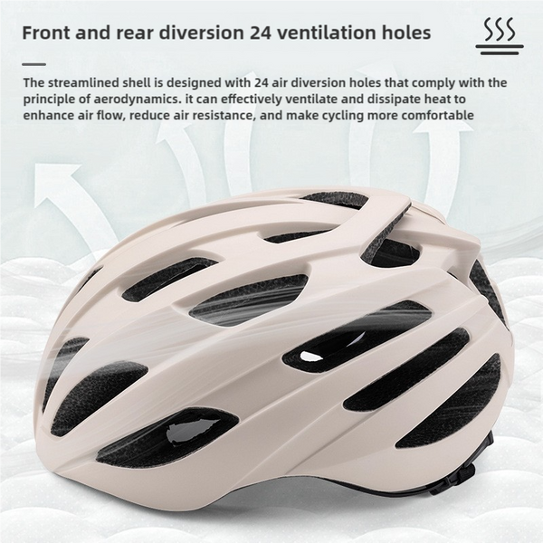 Off White Summer Cycling Helmet For Men And Women Lightweight Breathable Road Bike With Ventilation Safety Features Helmet Accessories