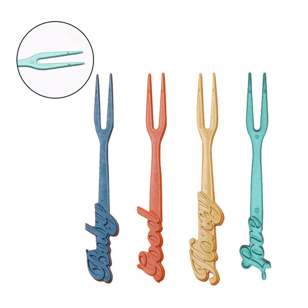 Four Person Set Multicolor Eco Friendly Wheat Straw Dinnerware Plate Bowl Cup & Utensil Lightweight Reusable And Durable For Home School Travel Dinner