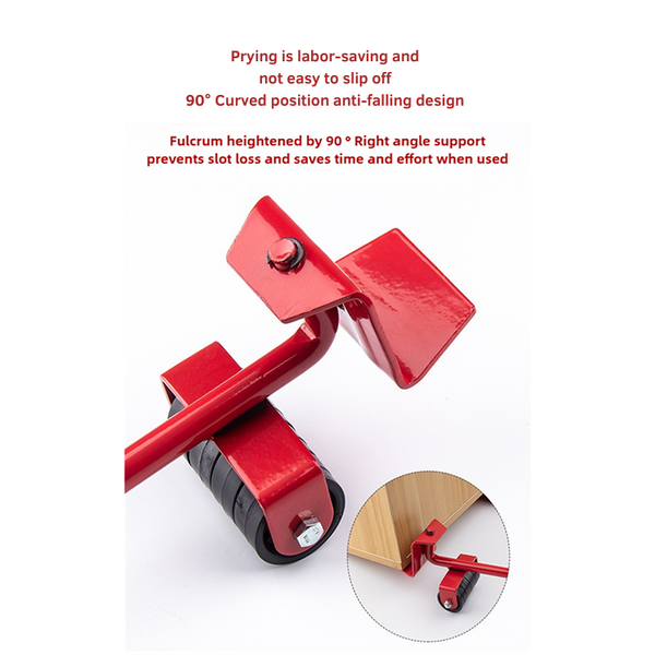 Elosung 2 Pcs Red Heavy Duty Furniture Moving System Sliding Dolly Tools For Easy Transport Of Appliances Objects Other Hand Tools