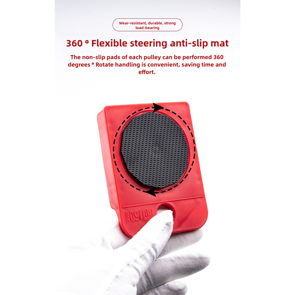 Elosung 2 Pcs Red Heavy Duty Furniture Moving System Sliding Dolly Tools For Easy Transport Of Appliances Objects Other Hand Tools