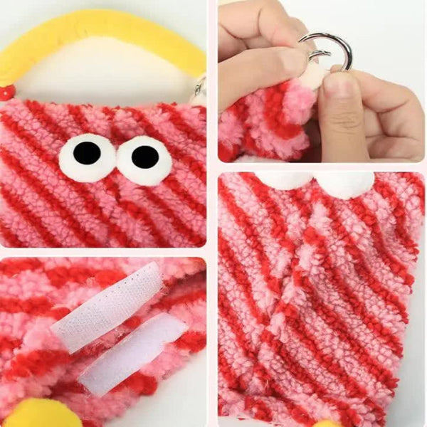 Purple And Green Cartoon Monster Tissue Box Plush Holder For Or Home Cute Fun Design Tissue Box Covers