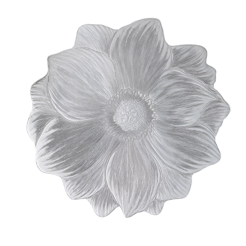 Elosung Silver Pvc Gold Foil Bottom Heat Resistant Table Mats Set Of 8 Non Slip Waterproof Dining For Western Cuisine Placemats