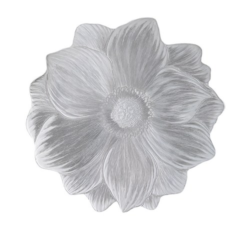 Elosung Silver Pvc Gold Foil Bottom Heat Resistant Table Mats Set Of 8 Non Slip Waterproof Dining For Western Cuisine Placemats