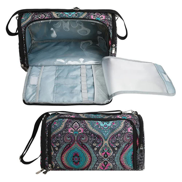 Geometric Patterns Multi Functional Crochet Hook And Yarn Storage Bag Knitting Totes & Cases