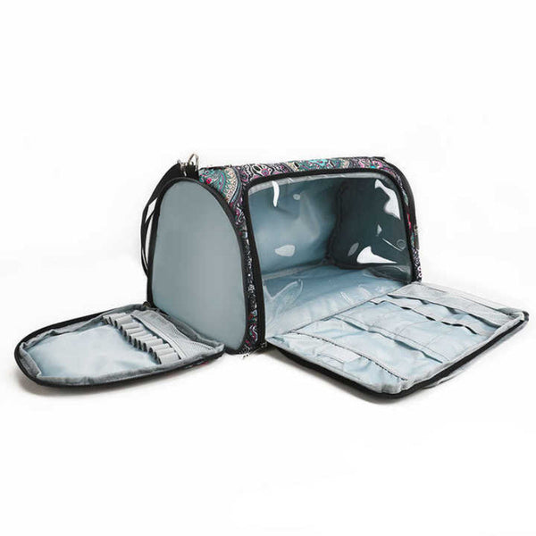 Geometric Patterns Multi Functional Crochet Hook And Yarn Storage Bag Knitting Totes & Cases