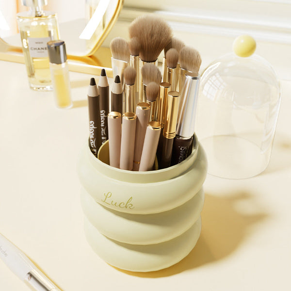 360 Rotating Makeup Brush Holder With Clear Dome Other Makeup Tools & Accs.