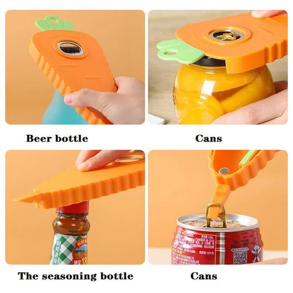 Carrot Shaped Multi Function Bottle Corkscrews & Bottle Openers