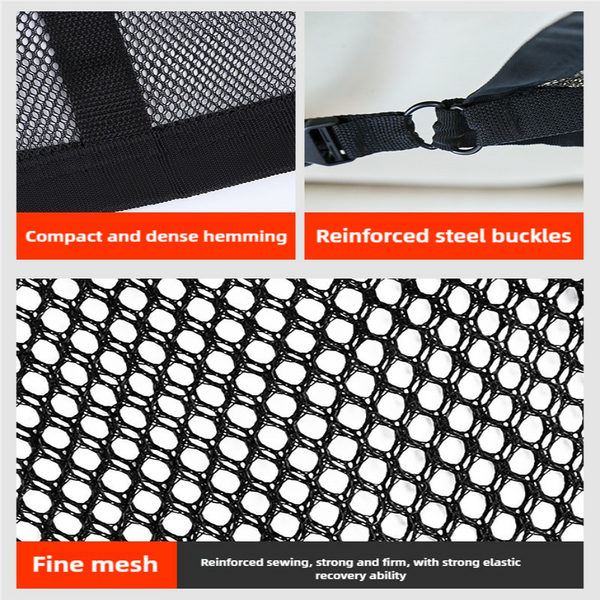 Black Car Roof Triangular Storage Net Adjustable Ceiling Organiser For Vehicles Car Organisers