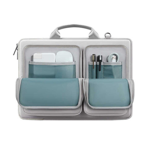 Elosung Black 15.6 Inch Shockproof Laptop Bag With Compartments Slim Design Travel Ready Laptop Cases & Bags