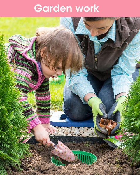 Pink 3 Piece Floral Garden Tool Set Carbon Steel Pruner Trowel & Cultivator For Gardening Garden Tool Sets
