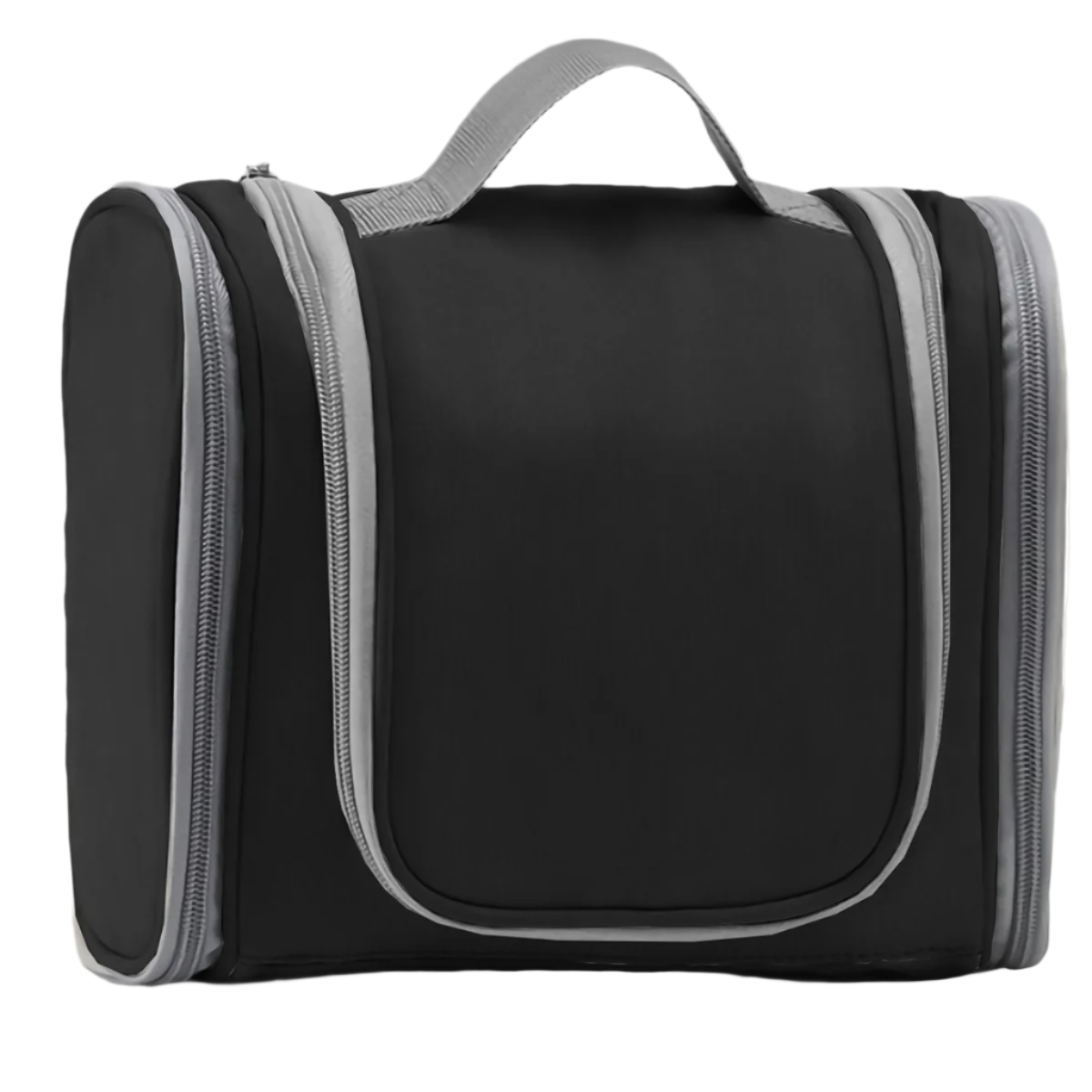 Black Large Capacity Travel Toiletry Bag With Dry Wet Separation Hanging Organizer For Cosmetics And Personal Care Makeup Bags & Cases