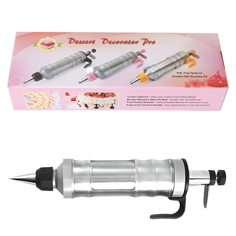 Black Cream Piping G Un For Cookie Decorating 6 Nozzle Diy Set Baking And Cake Decoration Other Decorating Tools