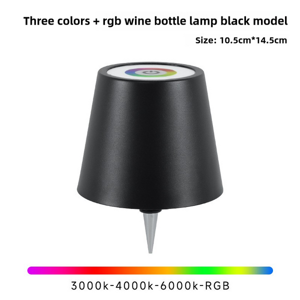 Black Rgb Color Changing Led Bottle Lamp Smart Lighting For Home Decor Lamps