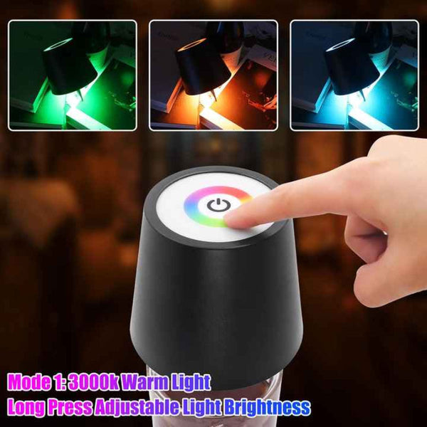 Black Rgb Color Changing Led Bottle Lamp Smart Lighting For Home Decor Lamps